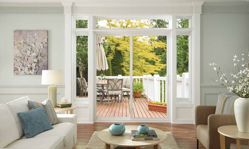 درب شیشه ای کشویی وینیل