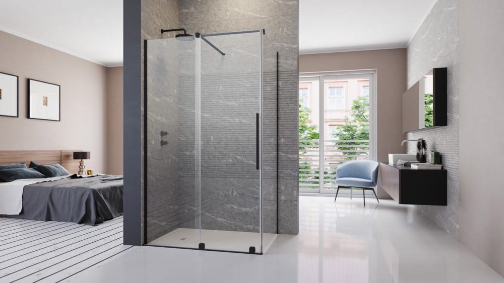 کابین دوش شیشه ای فریم لس