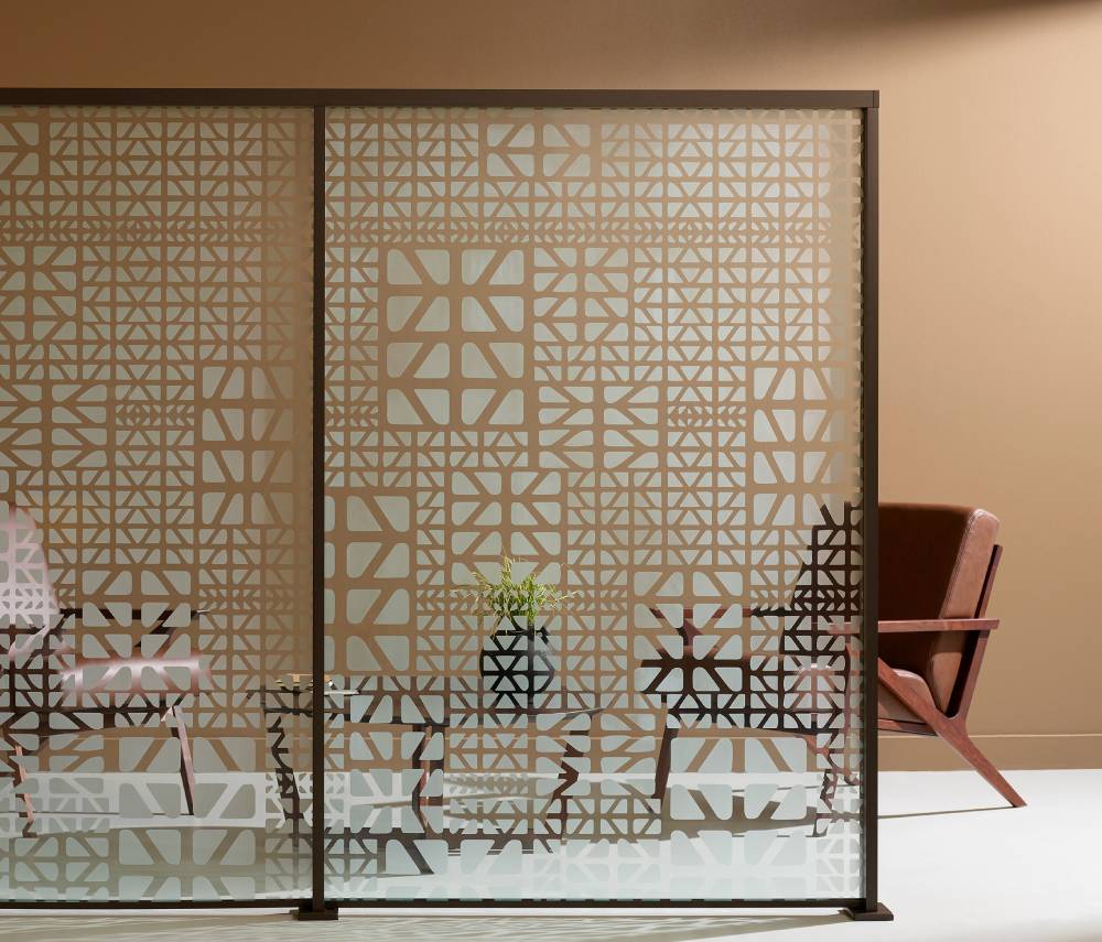 پارتیشن شیشه ای طرحدار
