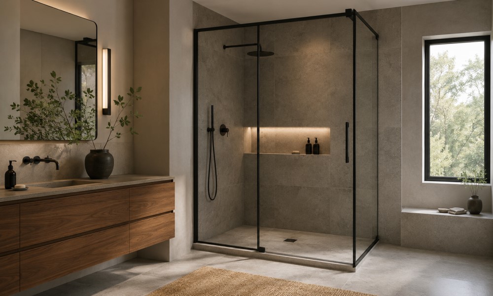 کابین دوش شیشه ای