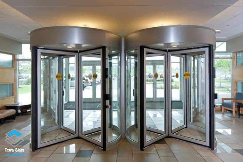 Revolving glass doors-2