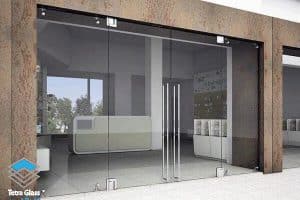 درب شیشه ای لولایی