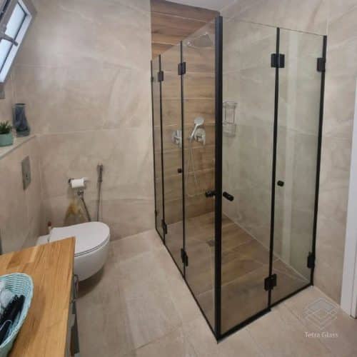 پروژه کابین دوش های شیشه ای ویلای مسکونی آقای کوهنورد