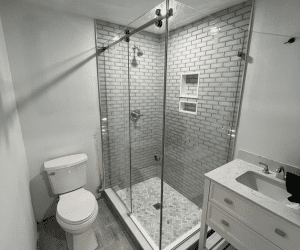 کابین دوش رولینگ با یک درب بازشو