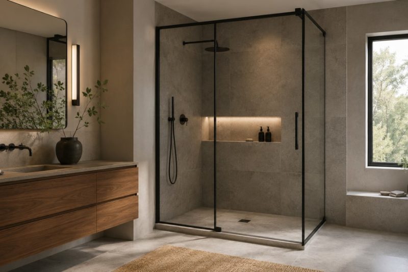 کابین دوش شیشه ای