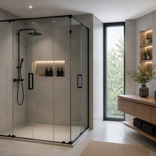 کابین دوش شیشه ای