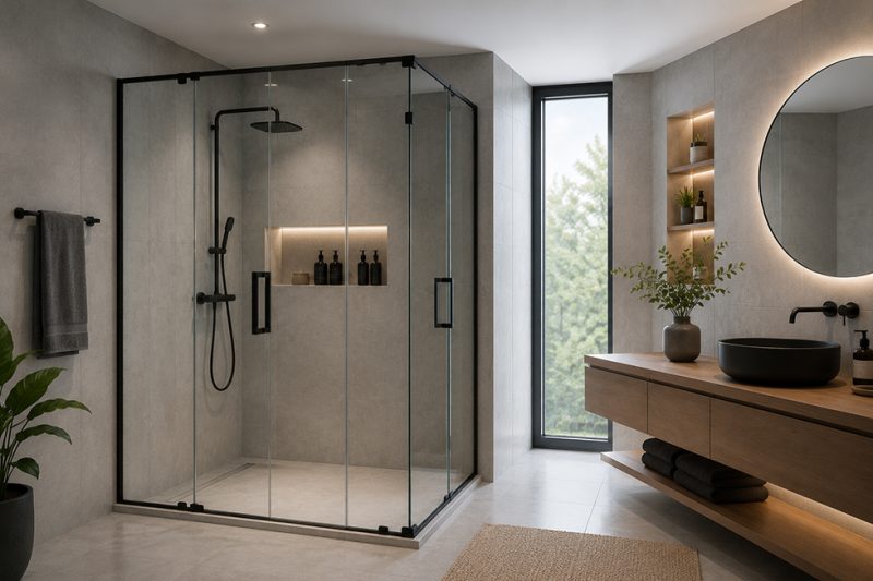 کابین دوش شیشه ای
